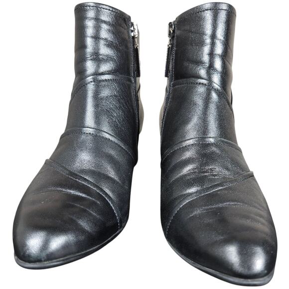 Beautifeel Lady Ankle Boots Womens US 6-6.5 EU 37 Black Leather Soft Patchwork - Picture 6 of 12